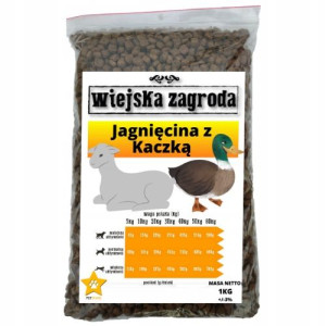 Wiejska Zagroda JAGNIĘCINA Z KACZKĄ 1KG dla psa
