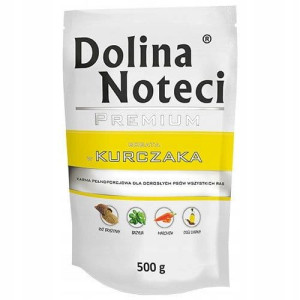 DOLINA NOTECI Saszetka karma mokra psa KURCZAK 500