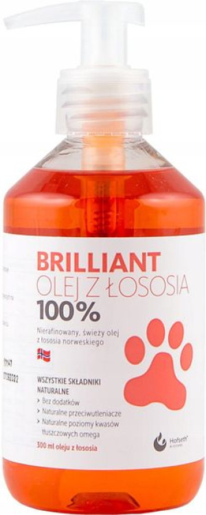 BRILLIANT Olej z Łososia Norweskiego dla psa 300ml