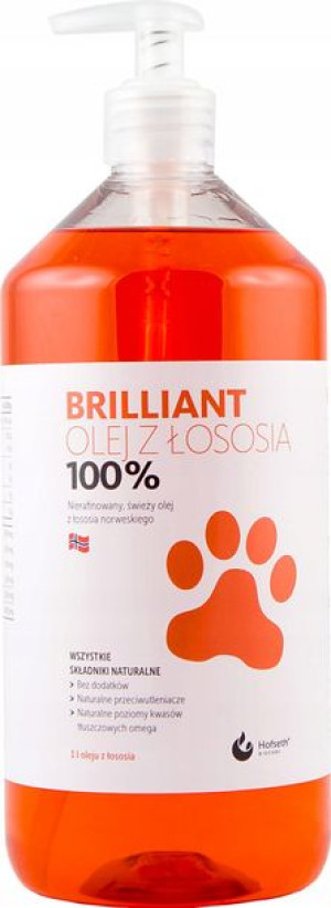 SALMON OIL BRILLIANT Olej z łososia 1000 ml / 1l