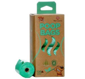 POOP BAGS Zapachowe EKO Worki na odchody 120szt