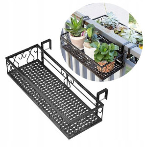 DONICA Balkonowa METALOWA STELAŻ Czarny MAT 60cm