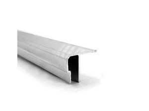 Profil aluminiowy sufitowy uszczelkowy typu h harpun (sufit napinany)