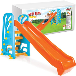 Pilsan Zjeżdżalnia Wavy Slide z koszykówką Pomarańczowo Niebieska 06142