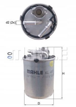KNECHT KL 497D Filtr paliwa