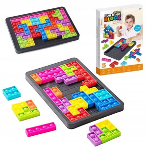 Zabawka Pop It Układanka Klocki Tetris Puzzle 3w1