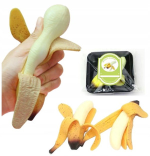 Squishy Gniotek Realistyczny Banan Mochi 14cm