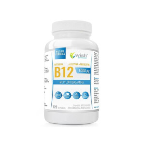 Witamina B12 1000mcg + Leucyna + prebiotyk x120kap