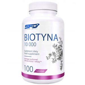 Sfd Biotyna 10000 Na Włosy Paznokcie Skóra 100 Tab