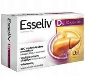 Esseliv D3 50 kapsułek NA WĄTROBĘ i ODPORNOŚĆ
