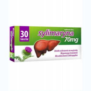 Sylimaryna 70mg 30tabl. trawienie,wątroba Ukraina