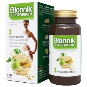 Błonnik W Tabletkach Z Ananasem 120 Tabs Colfarm
