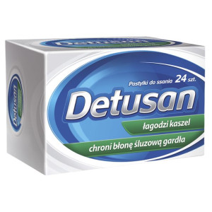Detusan Pastylki do ssania ŁAGODZI KASZEL