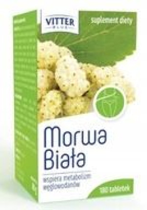 VITTER BLUE Morwa Biała odchudzanie 180 tabletek