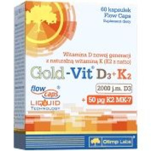 Olimp Gold Vit D3+k2 60kaps Witaminy Naturalne