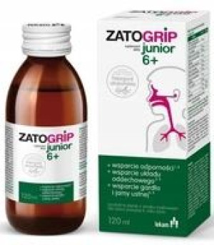 Zatogrip Junior 6+ syrop/ODPORNOŚĆ/ZATOKI 120 ml