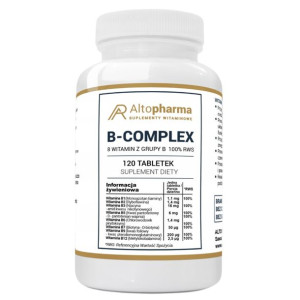 B-100 Complex - 120tabs (Kompleks 8 Witamin z Grupy B - 120 tabletek)
