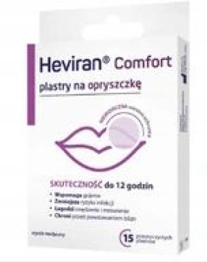 Heviran Comfort plastry na opryszczkę 15 sztuk