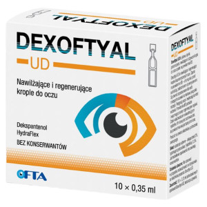 Dexoftyal UD krople nawilżające i reg. 10 x0,35 ml