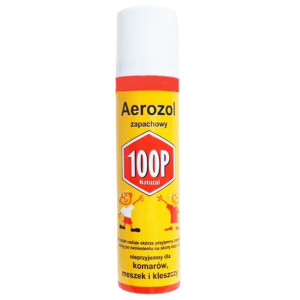 100P Aerozol ochronny na KOMARY i KLESZCZE 75ml x2