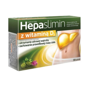 HEPASLIMIN Z Witaminą D3 30 tabletek