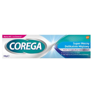 COREGA Super Mocny, Delikatnie Miętowy 40g