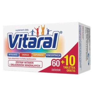 Vitaral 60+10 tabletek