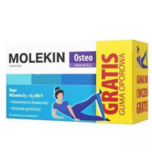 Molekin Osteo z Gumą Oporową x 60 tabl