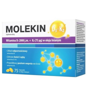 Molekin D3 2000j.m. + K2 75kaps