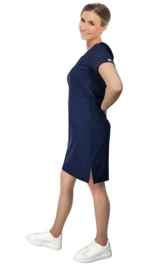 Sukienka granatowa elastyczna COMFORT FIT roz. 36