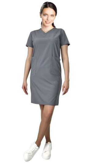 Sukienka szara elastyczna COMFORT FIT roz. 44