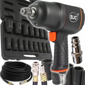 KLUCZ UDAROWY pneumatyczny DO KÓŁ wąż NASADKI 1/2