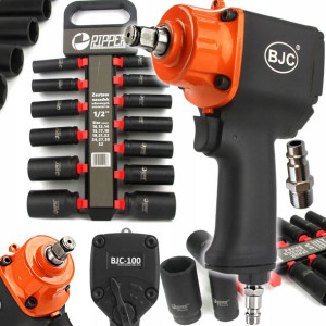KLUCZ pneumatyczny UDAROWY 1/2 BJC NASADKI 10-32mm