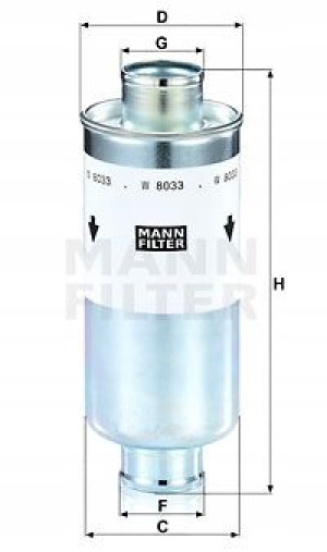 MANN-FILTER W 8033 Filtr paliwa