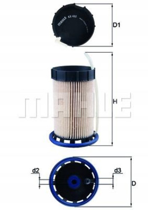 KNECHT KX 492 Filtr paliwa