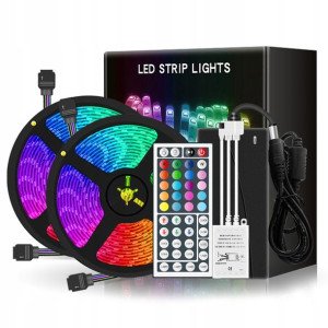 Taśma Led 5050 Wodoodporna Kolorowa 10m Rgb Pilot