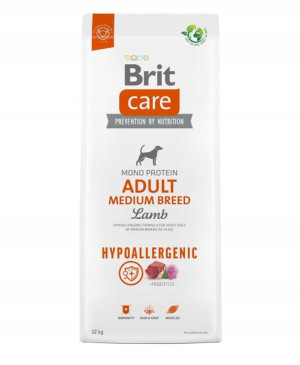 Brit Care Hypoallergenic Adult Medium Lamb 12kg
