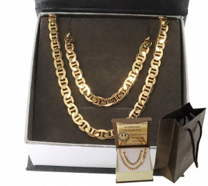 Złoty Męski Łańcuszek Gucci Tds Pełny 925/585 14k