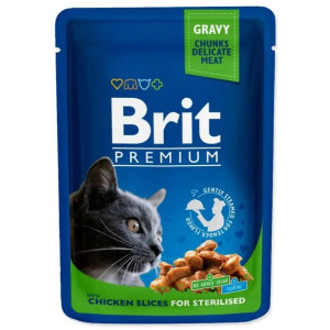 Brit Cat Chicken SLICES FOR Sterilised 100g