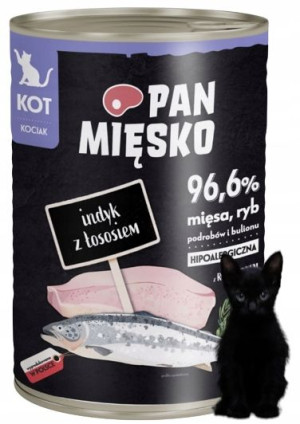 Mokra karma dla kota Pan Mięsko indyk 0,4 kg