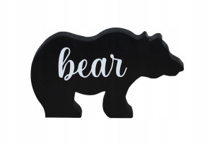Niedźwiedź drewniany, bear, wild, dekoracja