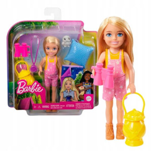 Barbie Chelsea Lalka Na Kempingu + Akcesoria 3+