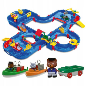Big Aquaplay Duży Tor Wodny Zestaw Aqua Play' N Go