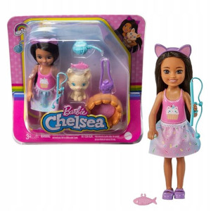 Barbie Chelsea Lalka Ze Zwierzątkiem + Akcesoria