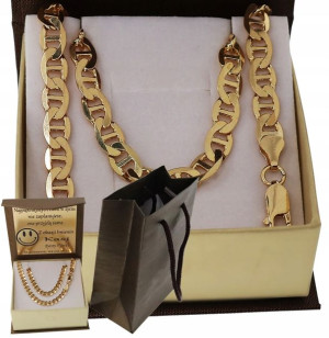 Złoty Męski Łańcuszek Gucci Pełny 925/585 14k