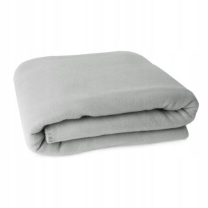 Ciepły koc polarowy LUKKA 200x220 popiel