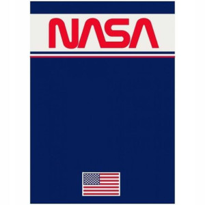 Koc polarowy dla dzieci 100x140 Nasa niebieski