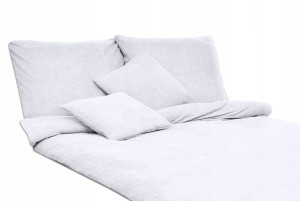 Bawełniana pościel frotte 160x200 biały