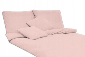 Bawełniana pościel frotte 200x220 róż