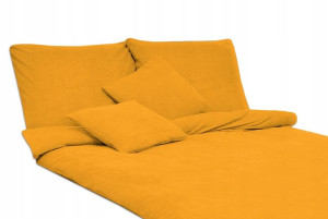 Bawełniana pościel frotte 200x220 żółty